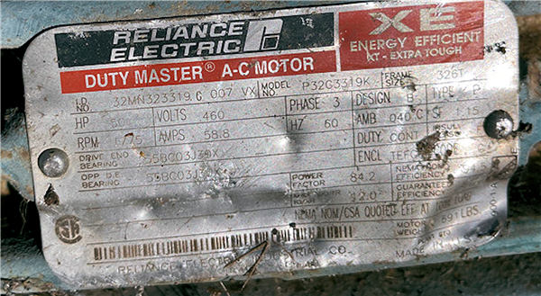 Reliance Electric 50 Hp Motor, 1775 Rpm)